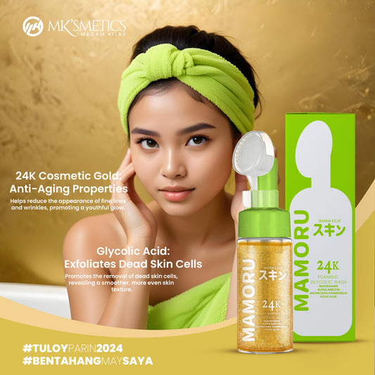 MAMORU NIACINAMIDE GLYCOLIC 24K GOLD FOAMWASH